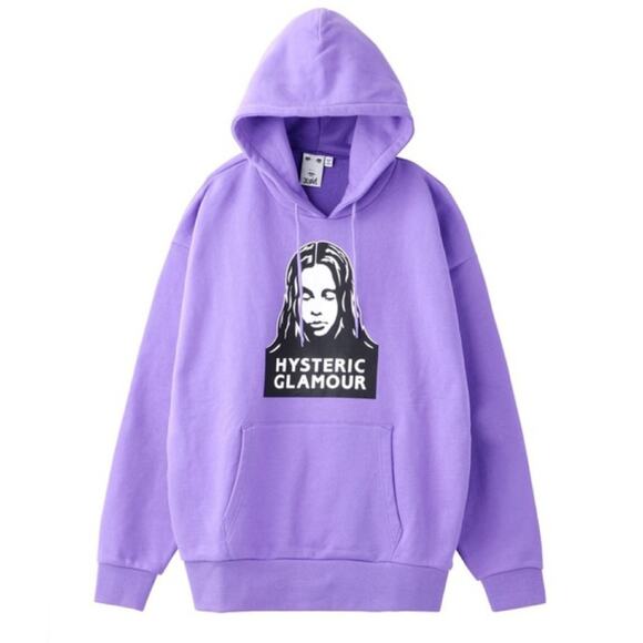 X-Girl x HYSTERIC GLAMOUR Face Logo Graphic Hoodie (Sz M